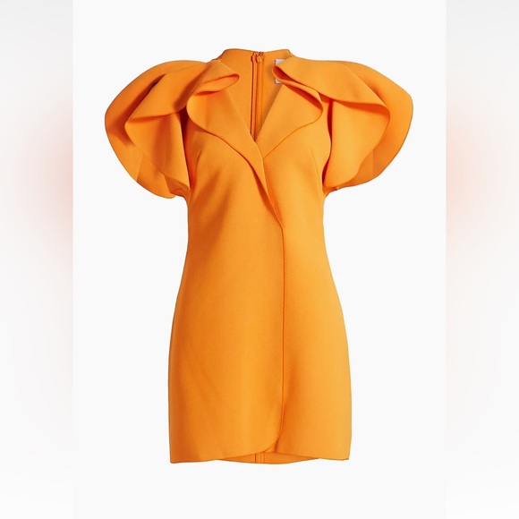 NWT Acler Vibrant Orange Mini Dress - Picture 6 of 8